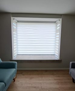 Cortinas Roller Duo Seda Blanco En Bw