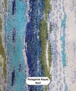 Tela Tapiz Patagonia Rayas Azul