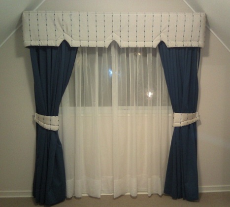Cortinas con Cenefa - cenefas - fabrican cenefas