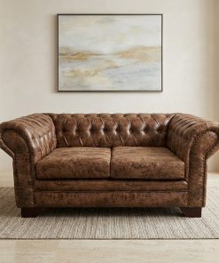 Sofá Chesterfield Capitone 2 cuerpos
