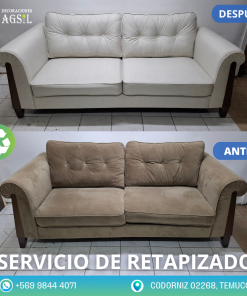 Retapizado de Sofá en Lino Crudo