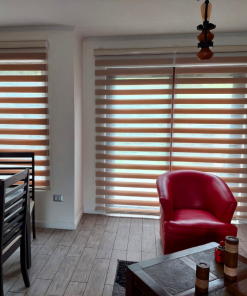 Cortinas Roller Duo Seda tostado