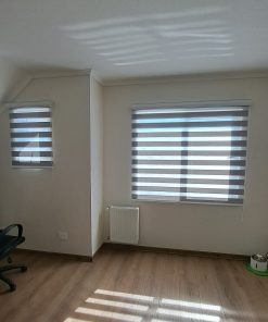 Cortina Roller Duo Seda Gris