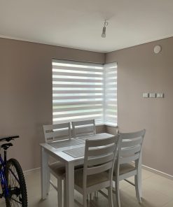 Cortinas Roller Duo Translucida Gris Claro