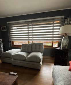 Cortinas Roller Duo Translucida Gris