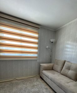 Cortinas Roller Duo Translucida Beige Con Cenefa Personalizada
