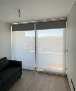 Roller Doble - Blackout Gris y Screen Blanco 5%