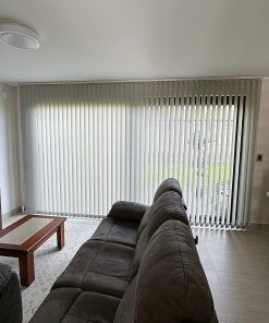 Cortinas Vertical Rustica Gris