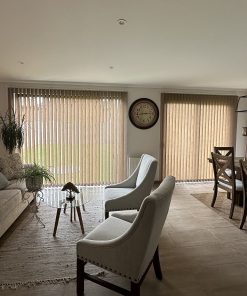 Cortinas Vertical Rustica Café